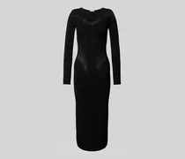 Midikleid mit Ziersteinbesatz