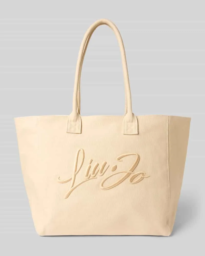 Liu Jo Shopper mit Label-Stitching Modell 'PLENTIA Beige