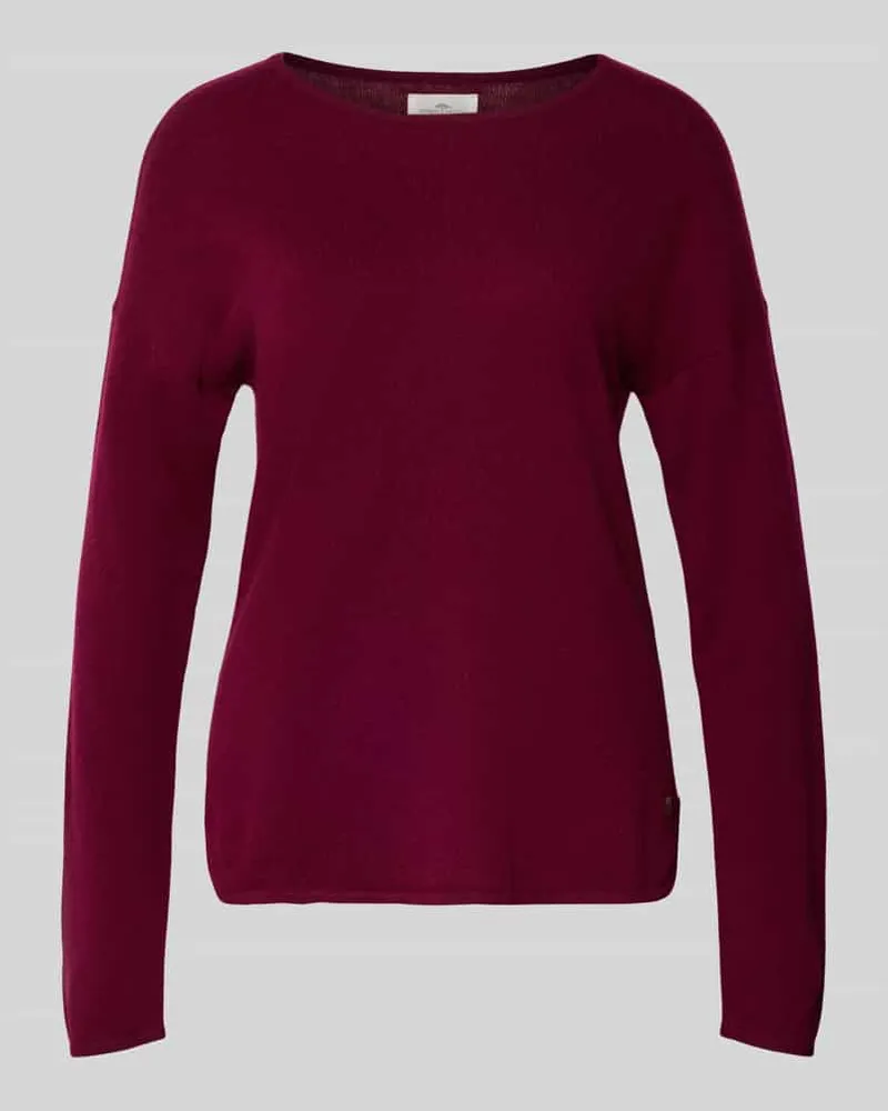 Fynch-Hatton Strickpullover aus reinem Kaschmir mit Rundhalsausschnitt Bordeaux