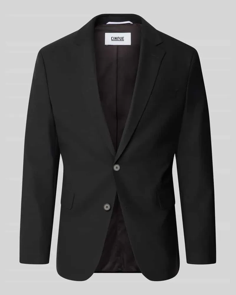 cinque Regular Fit Sakko mit Schurwoll-Anteil Modell 'Totti Black