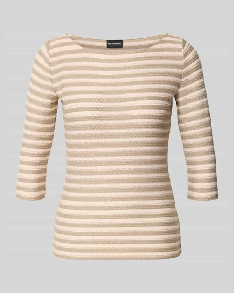 Emporio Armani Longsleeve mit 3/4-Ärmel Rosa
