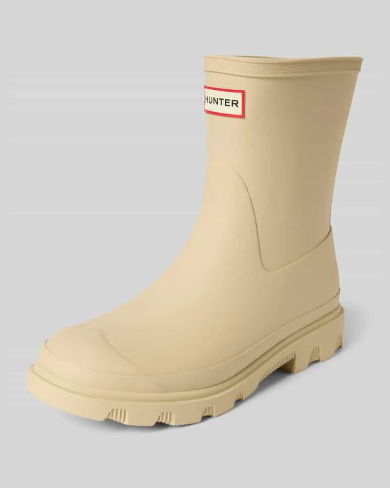 Hunter Gummistiefel mit Logo Beige