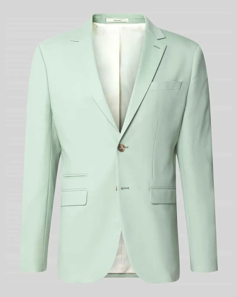 Selected Sakko aus Baumwoll-Mix Aqua