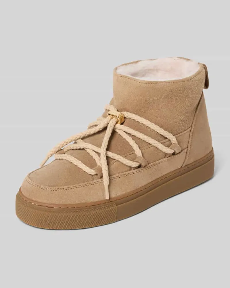 INUIKII Snow Boots aus Leder Modell 'CLASSIC LOW Beige