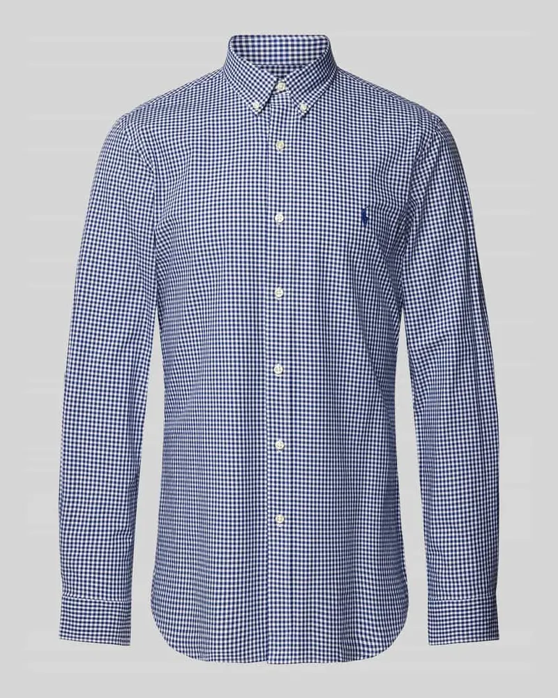 Ralph Lauren Slim Fit Freizeithemd mit Button-Down-Kragen Marine