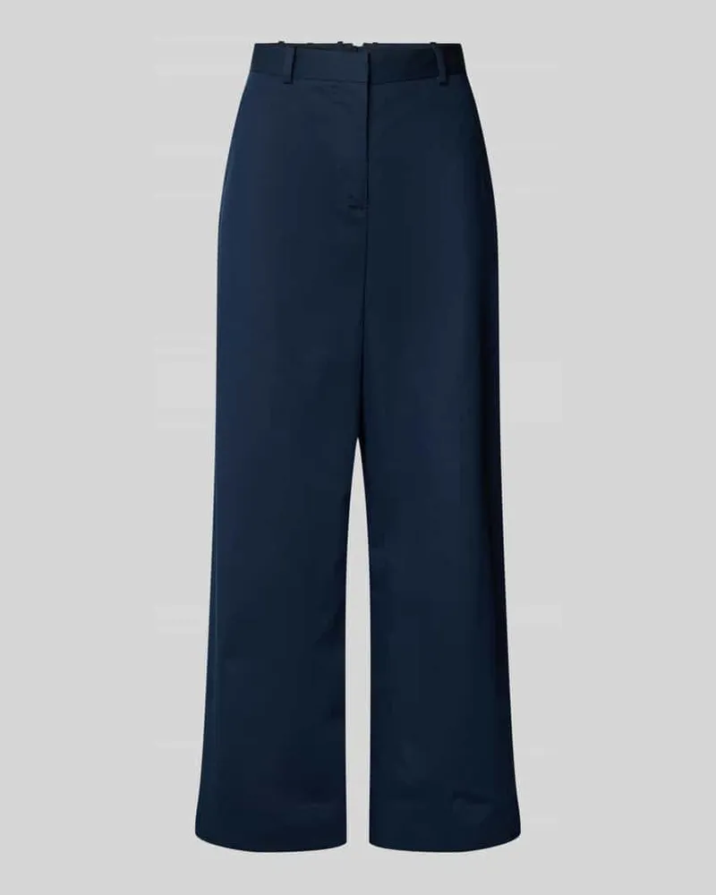 Tommy Hilfiger Weite Hose aus Baumwoll-Lyocell-Mix Marine