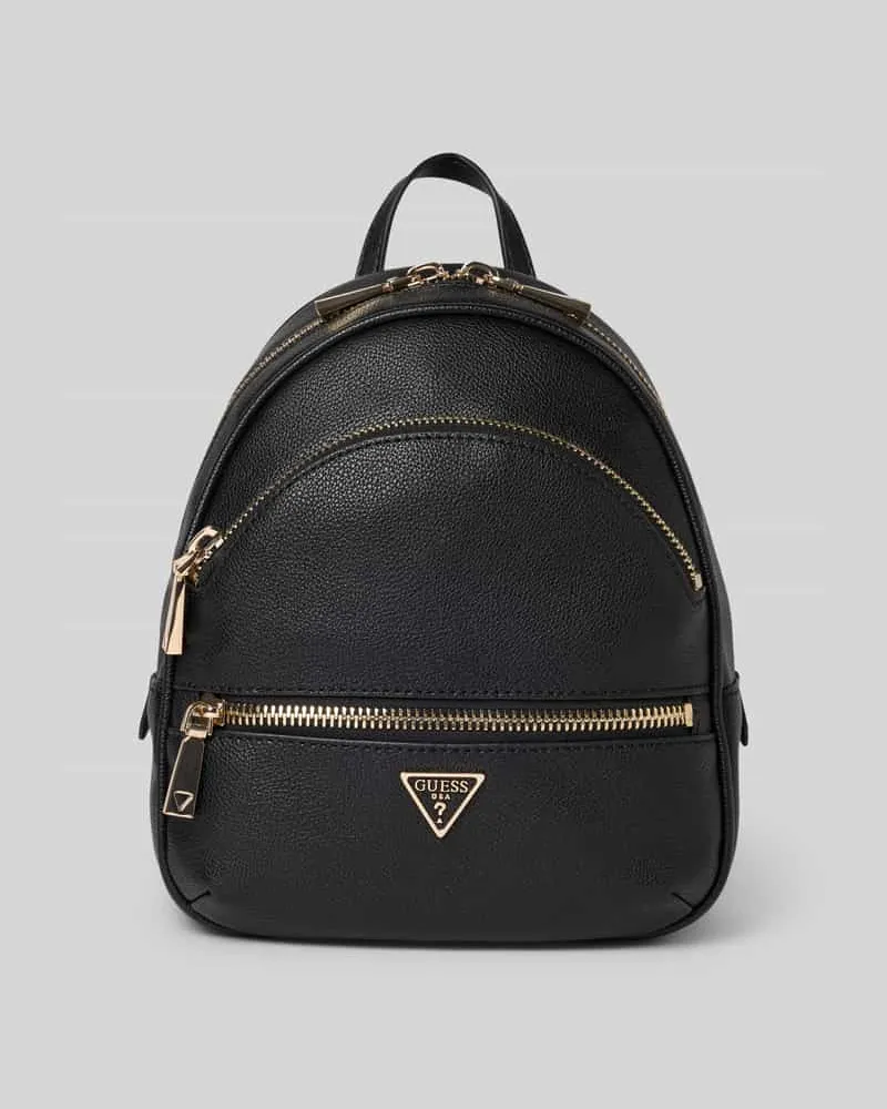 Guess Rucksack in Leder-Optik Modell 'Manhattan Black
