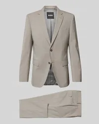 HUGO BOSS Anzug mit Strukturmuster Beige