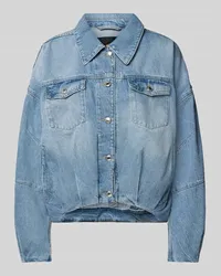 Drykorn Jeansjacke mit Umlegekragen Modell 'BLAXTON Blau