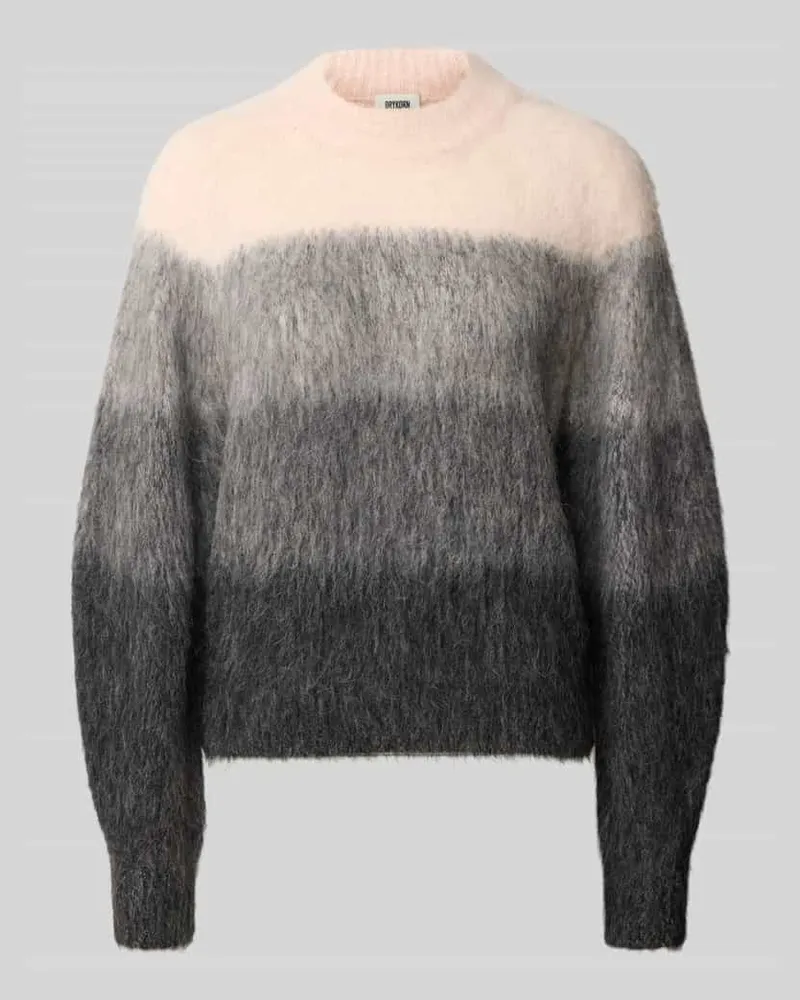 Drykorn Relaxed Fit Strickpullover aus Woll-Mix mit Alpaka-Anteil Anthrazit