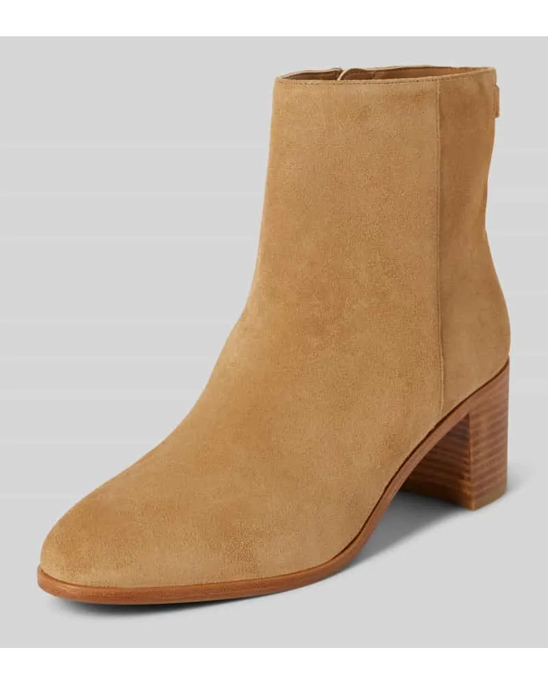 Ralph Lauren Lederstiefeletten mit Label-Detail Modell 'CASSIE Camel