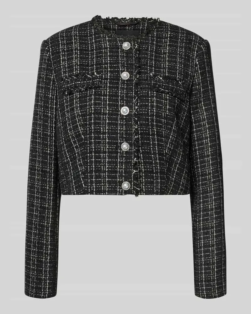 Guess Blazer mit Rundhalsausschnitt Modell 'SANDRA Black