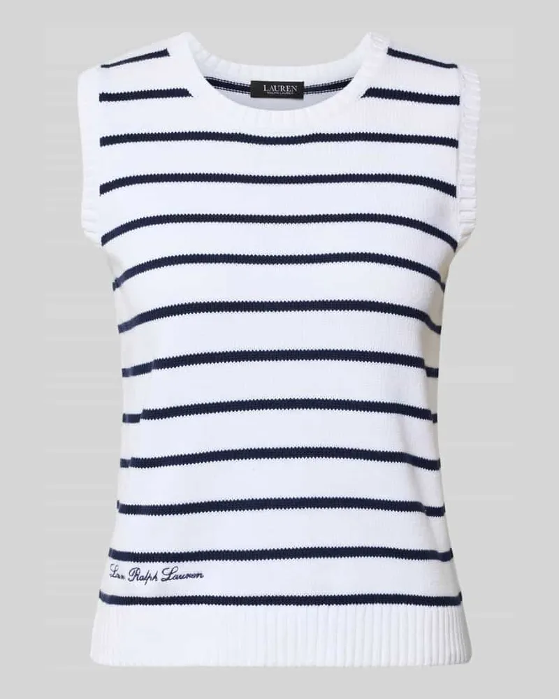 Ralph Lauren Pullunder mit gerippten Abschlüssen Modell 'PLOVELT Marine