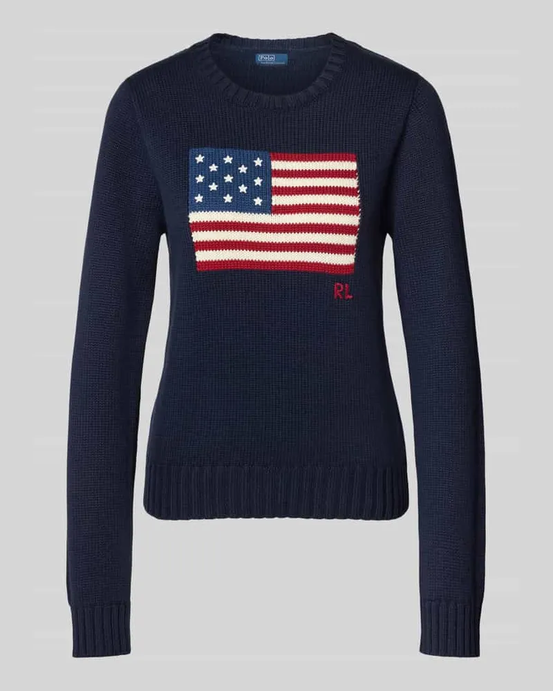 Ralph Lauren Strickpullover mit Motiv-Stitching Marine
