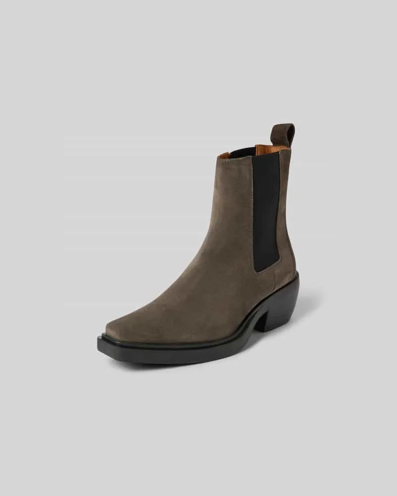 Copenhagen Chelsea Boots mit elastischen Einsätzen Mittelbraun