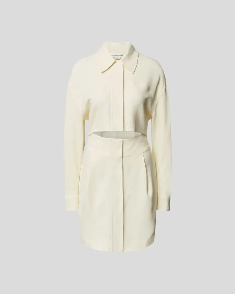 Victoria Beckham Blusenkleid mit Cut Out Ecru