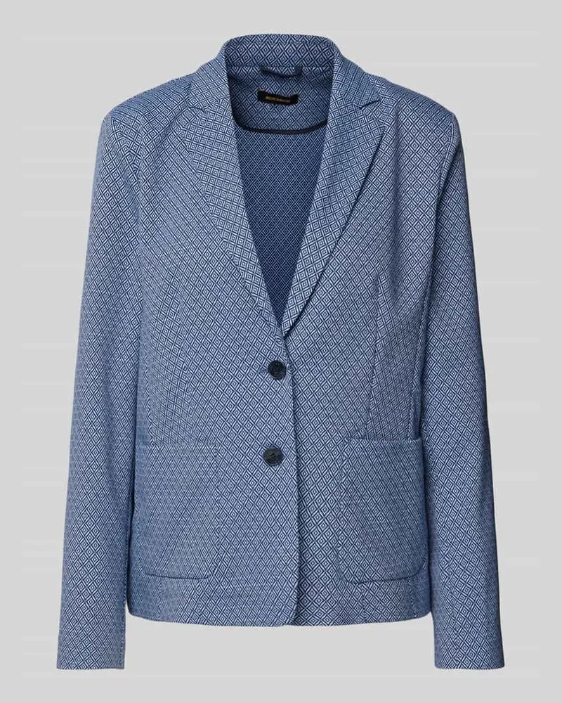 More & More Blazer mit aufgesetzten Taschen Bleu