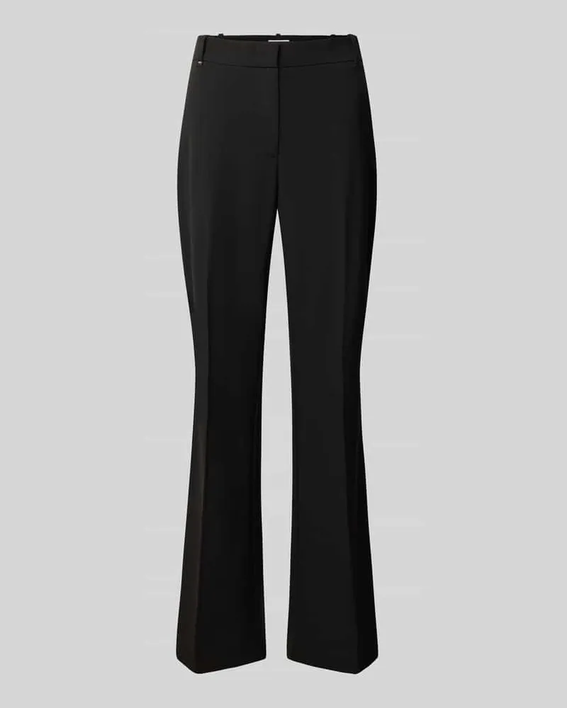 Tommy Hilfiger Slim Fit Schlaghose mit Bügelfalten Black