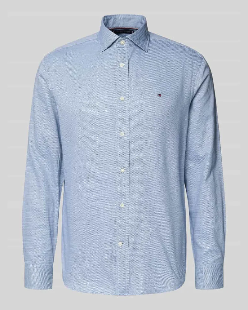 Tommy Hilfiger Regular Fit Freizeithemd aus reiner Baumwolle Marine
