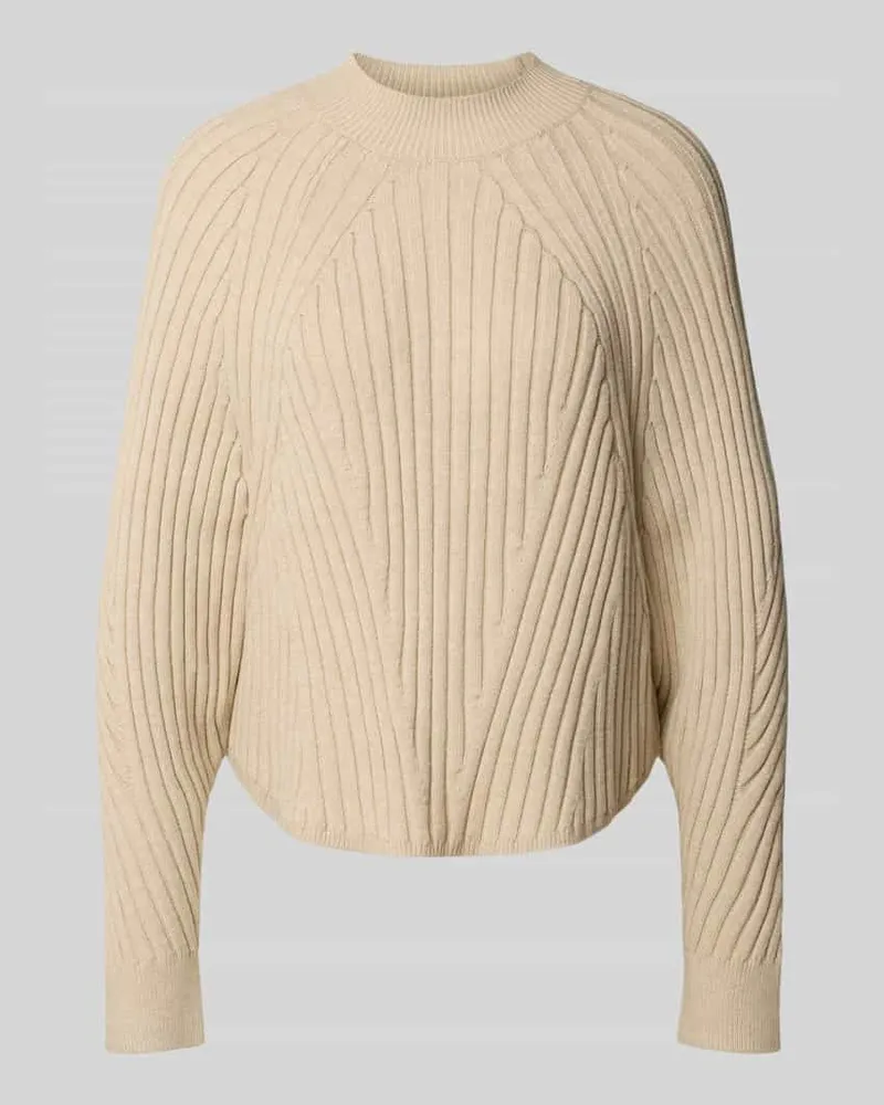 someday. Strickpullover mit gerippten Abschlüssen Modell 'Touann Beige