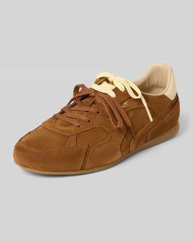 Gant Sneaker aus Leder mit Label-Detail Modell 'Sperly Cognac