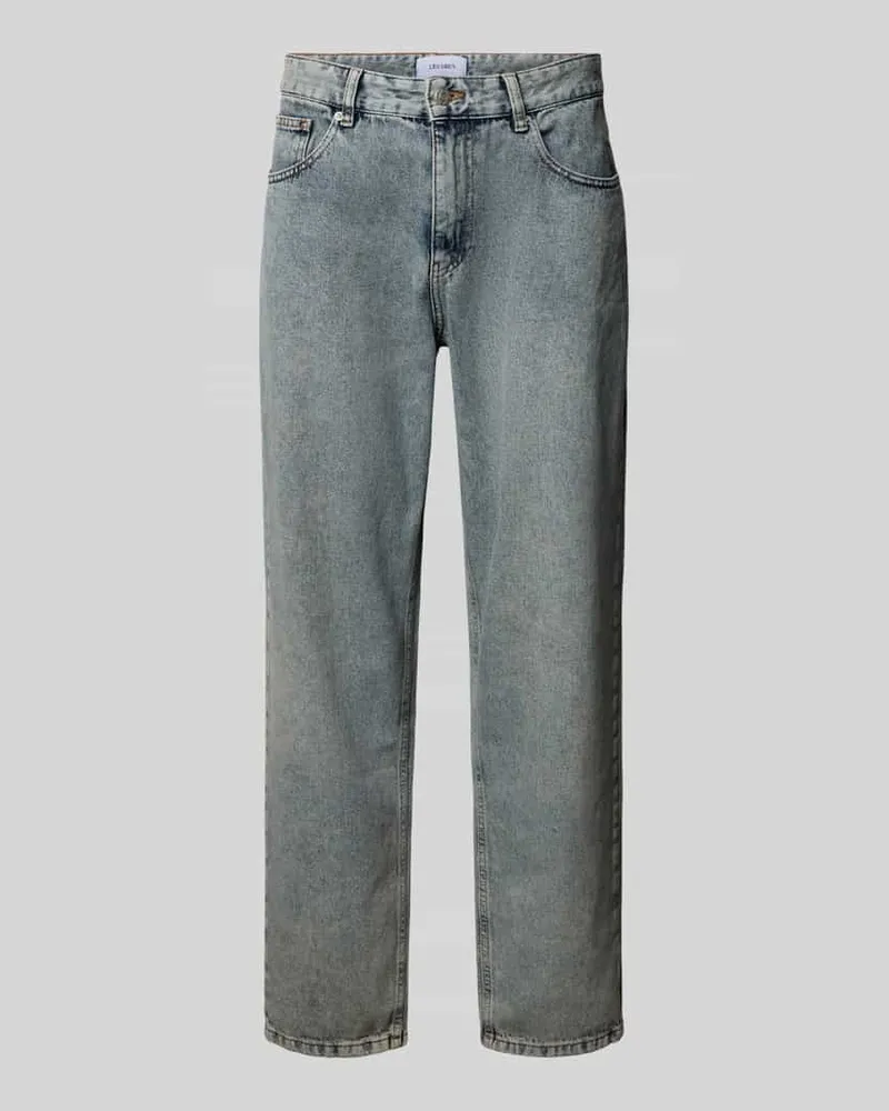 LES DEUX Jeans im Used-Look Modell 'Ryder Hellblau