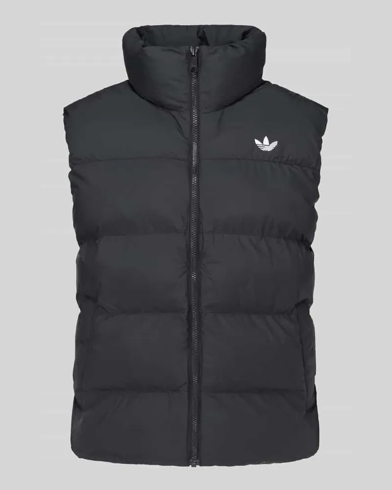 adidas Steppweste mit Logo-Print Black