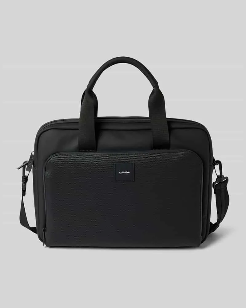 Calvin Klein Laptoptasche mit Label-Badge Black