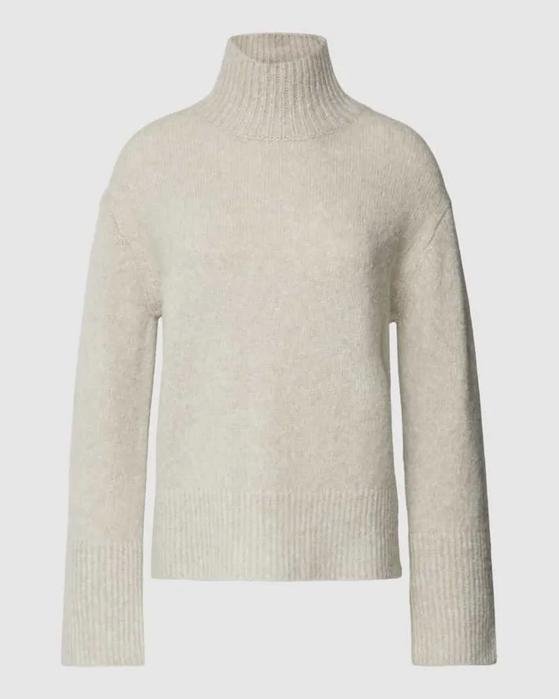 Luisa Cerano Strickpullover mit Turtleneck Stein