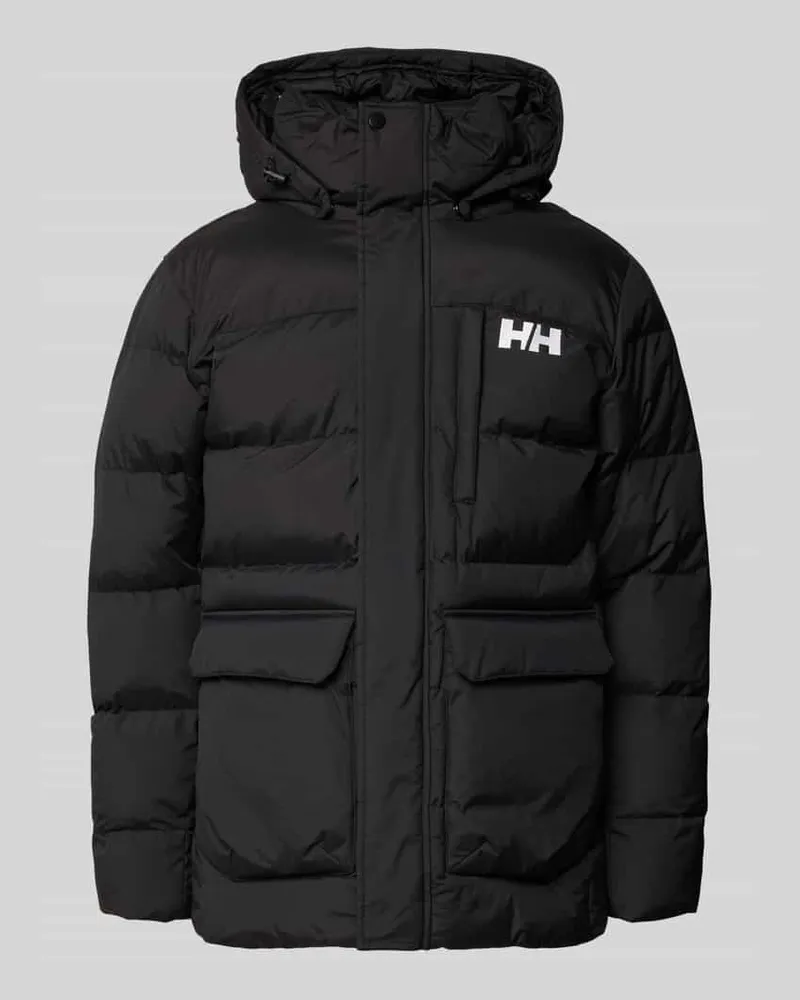 Helly Hansen Parka mit Logo und Pattentaschen Modell 'VARDO Black