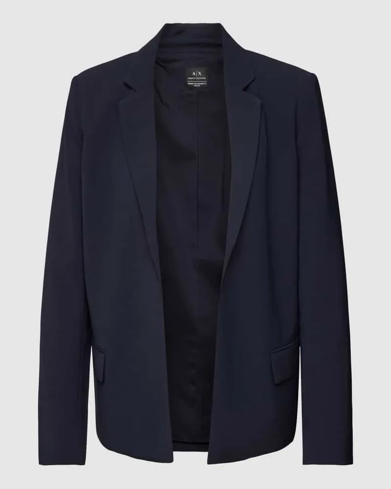 Armani Exchange Blazer mit Reverskragen Dunkelblau