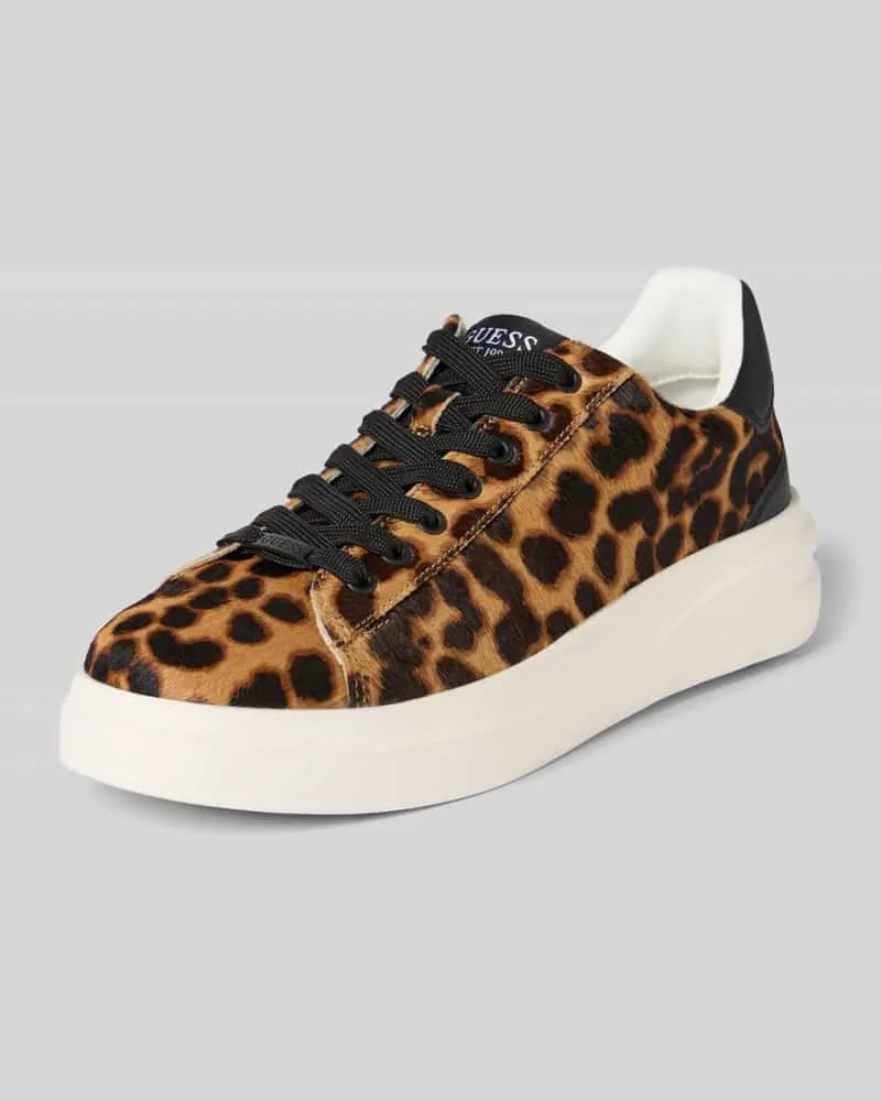 Guess Sneaker mit Schnürung Modell 'ELBINA8 Camel