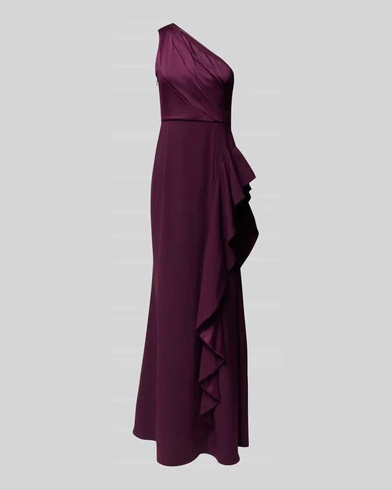 Adrianna Papell Abendkleid mit One-Shoulder-Träger Bordeaux