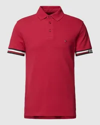 Tommy Hilfiger Poloshirt mit Label-Schriftzug Kirsche