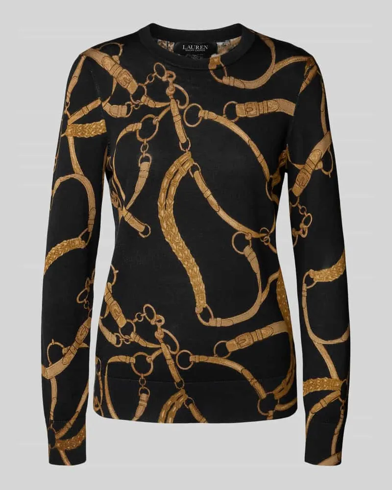 Ralph Lauren Strickpullover mit Rundhalsausschnitt Modell 'SHAVONNE Black