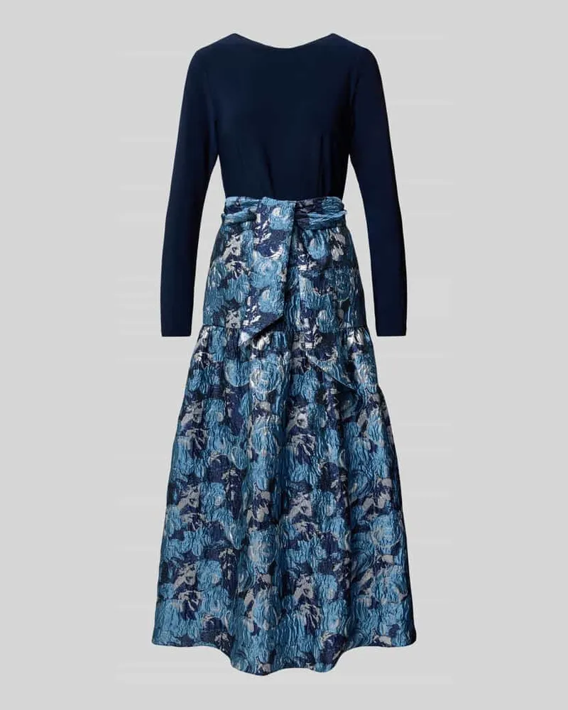 Adrianna Papell Abendkleid im 2-in-1-Look mit Bindegürtel Black