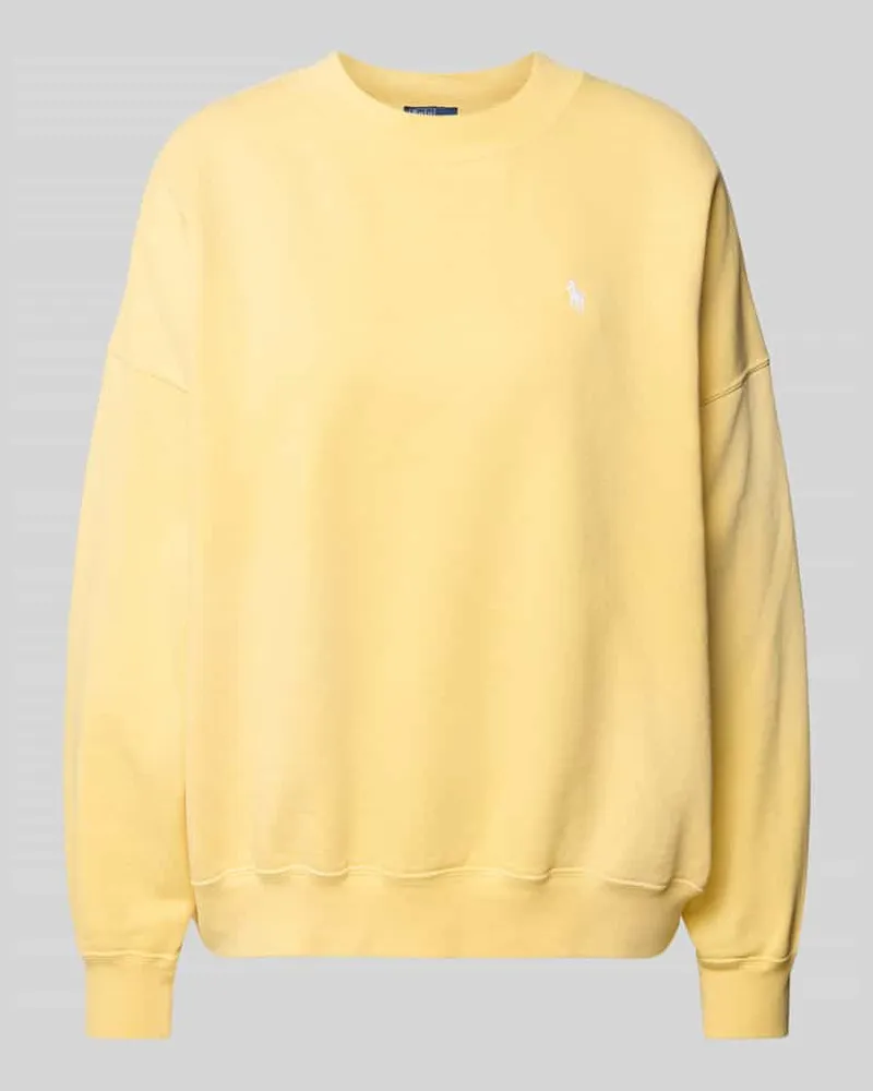 Ralph Lauren Oversized Sweatshirt mit Label-Stitching Gelb