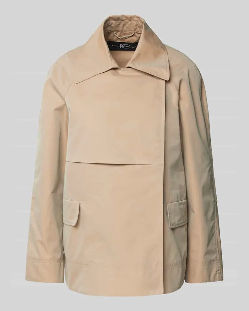 Luisa Cerano Jacke mit Pattentaschen Beige