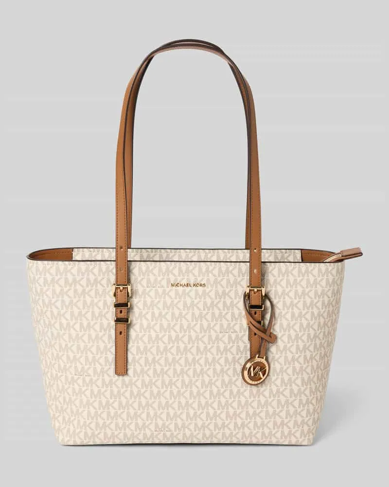 Michael Kors Shopper mit Logo-Muster Modell 'QUINN Offwhite