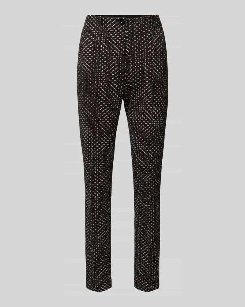 Marc Cain Skinny Fit Hose mit elastischem Bund Black