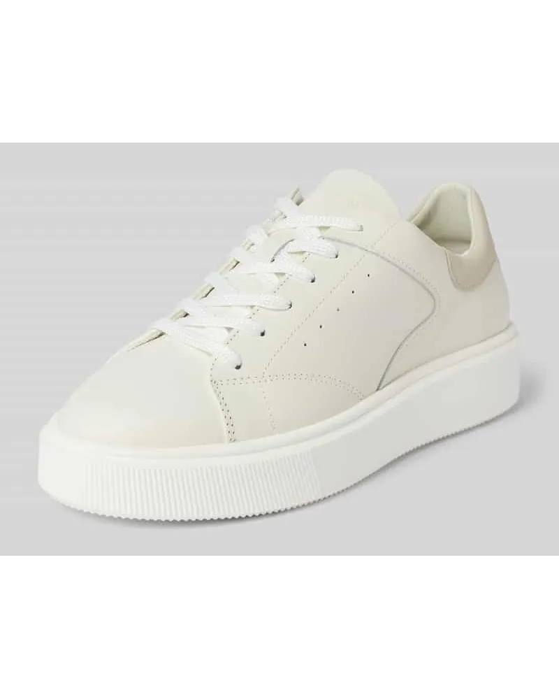 Marc O'Polo Ledersneaker mit Label-Prägung Modell 'CORA Offwhite