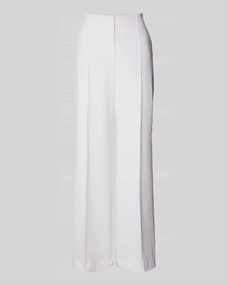 RAFFAELLO ROSSI  Wide Leg Stoffhose mit Strukturmuster Modell 'AGATHA Offwhite