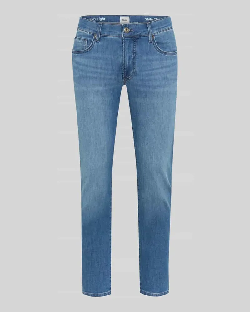 Brax Modern Fit Jeans aus Baumwoll-Mix Modell 'Chuck Jeansblau