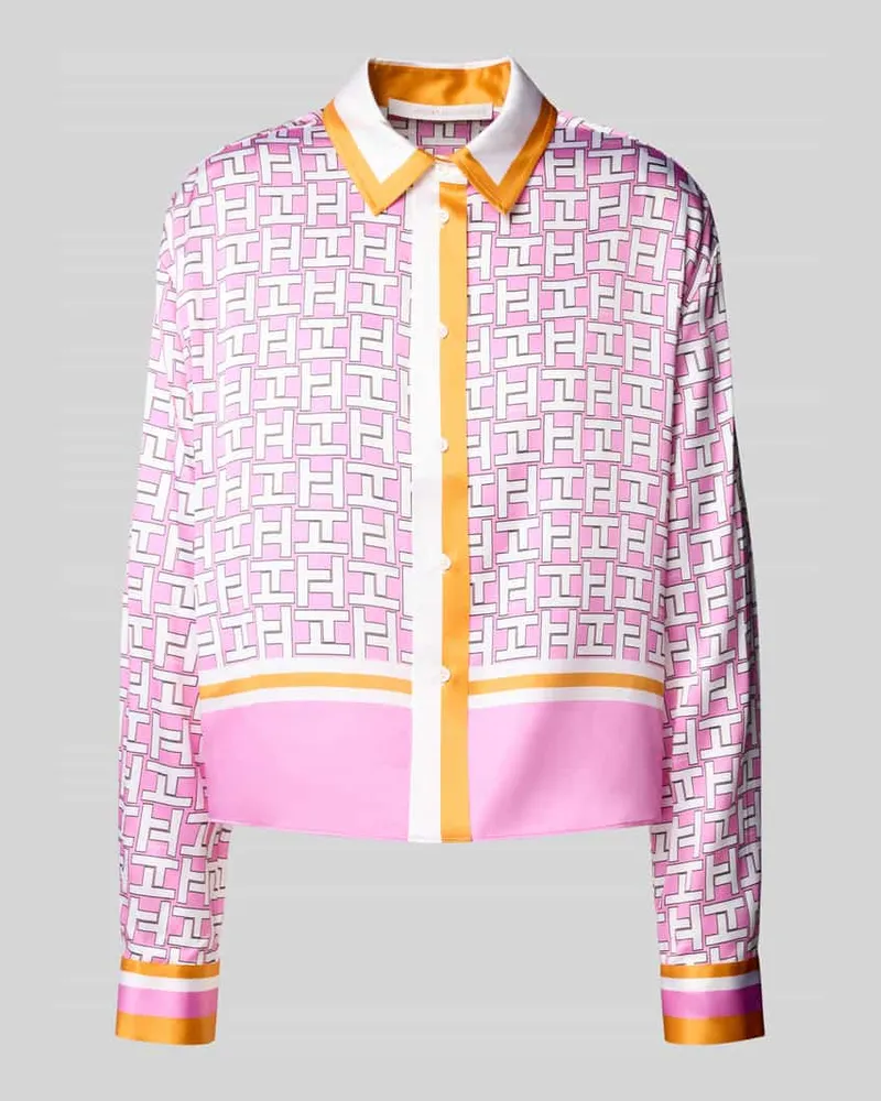 Herzen's Angelegenheit Regular Fit Bluse im Allover-Look Pink