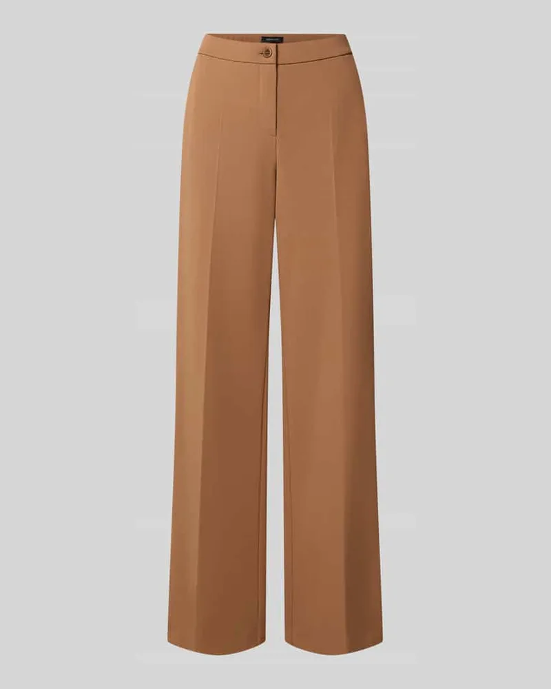 SteHmann Wide Leg Hose mit Eingrifftaschen Modell 'Hillda Camel