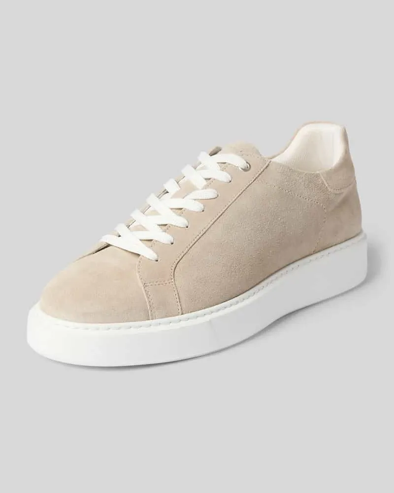 Marc O'Polo Sneaker aus echtem Rindsleder Hellgrau