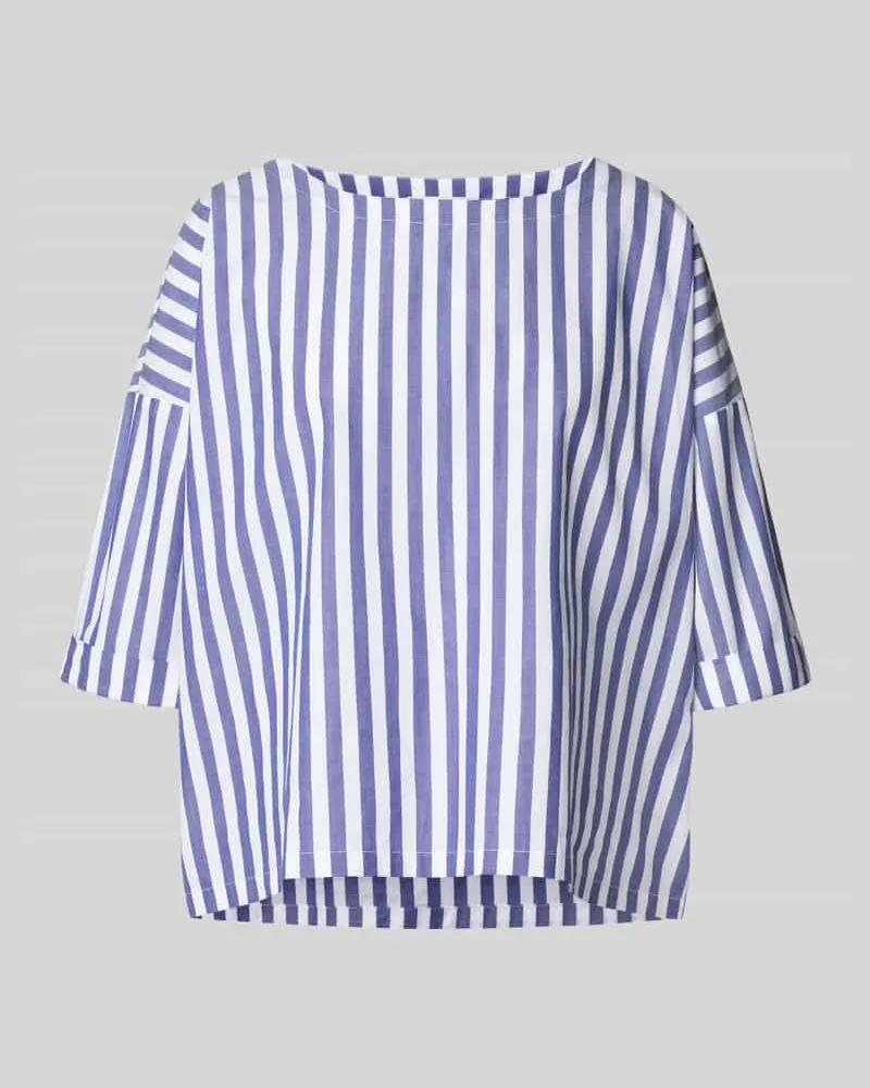 Rich&Royal Relaxed Fit Bluse mit überschnittenen Schultern Marine
