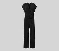 Jumpsuit in Wickel-Optik mit V-Ausschnitt
