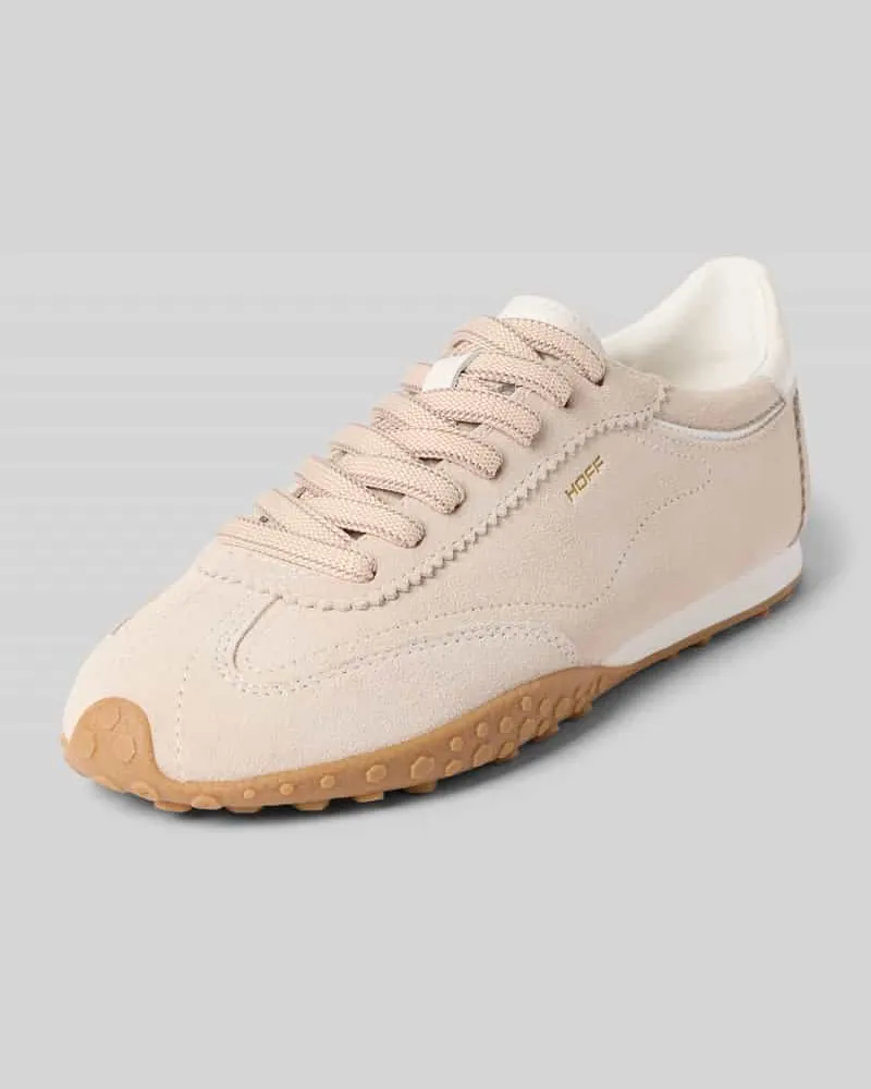 HOFF Sneaker aus echtem Leder mit Logo-Detail Modell 'Bridge Beige