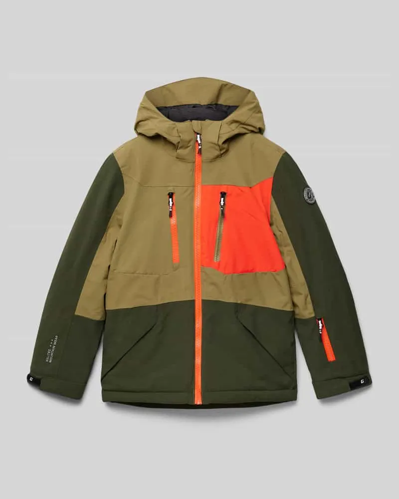 Killtec Funktionsjacke mit Label-Print Oliv